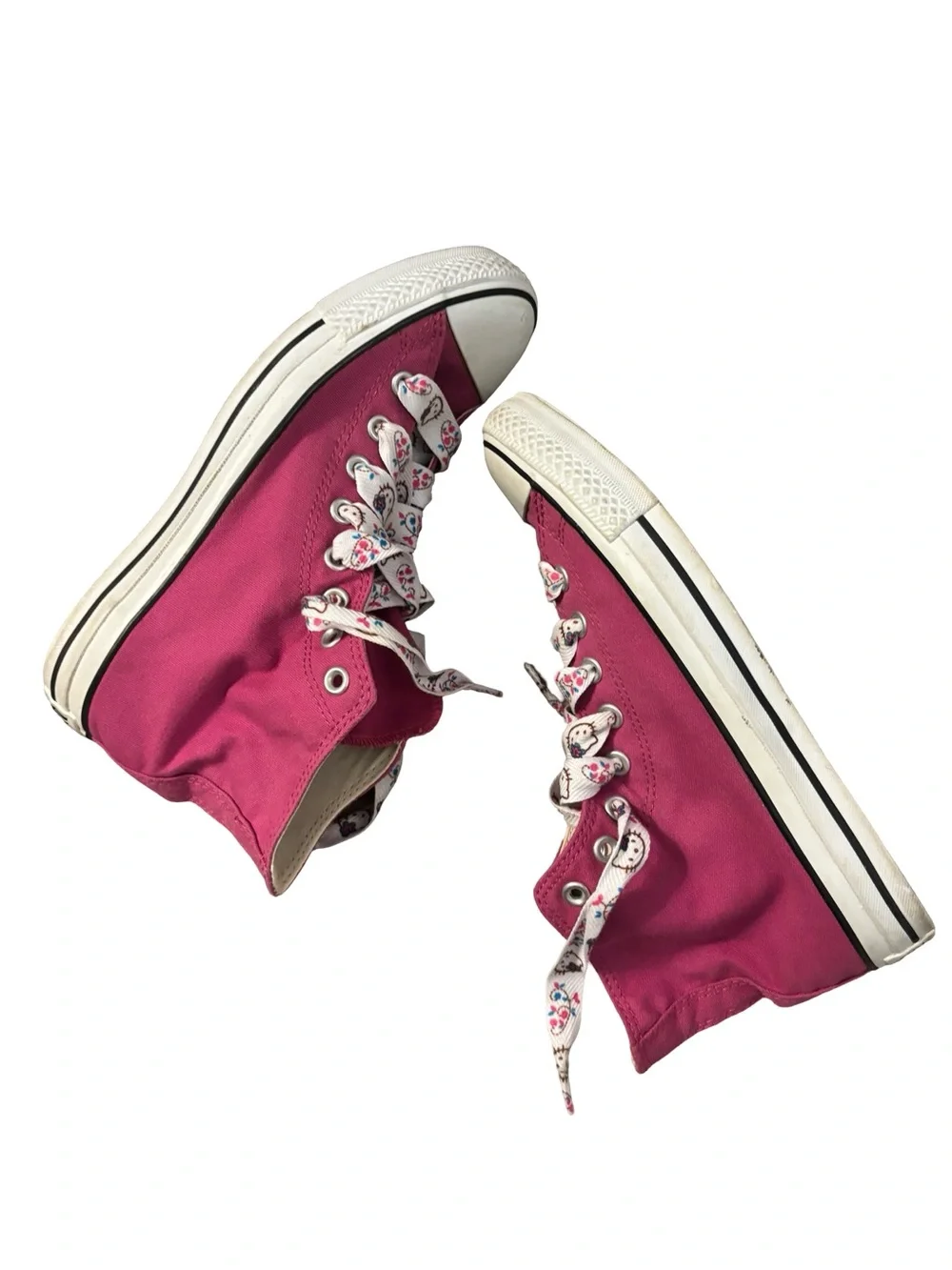 Converse Y2k High Top Magenta Hello Kitty Lases Casual Skater Sneakers Size 10 - Picture 6 of 9